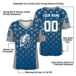 custom drake bulldogs stacked rectangle blue jersey best selling