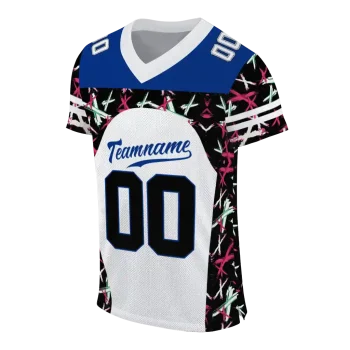 custom duke blue devils brushstroke xs white black jersey fashion forward