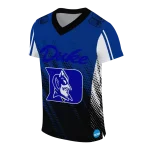 custom duke blue devils halftone flow blue black jersey best selling