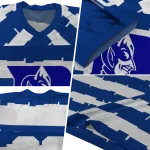 custom duke blue devils layered grids blue jersey best selling
