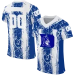 custom duke blue devils rugged stripes blue jersey best selling