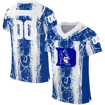 custom duke blue devils rugged stripes blue jersey best selling