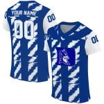 custom duke blue devils stripe block blue jersey best selling