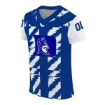 custom duke blue devils stripe block blue jersey best selling