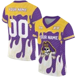 custom east carolina pirates dripping flames purple white jersey best selling
