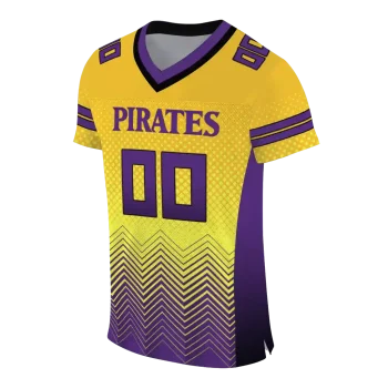 custom east carolina pirates halftone sweep gold black jersey fashion forward