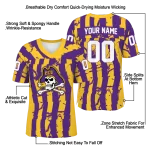 custom east carolina pirates stripe splatter purple jersey best selling