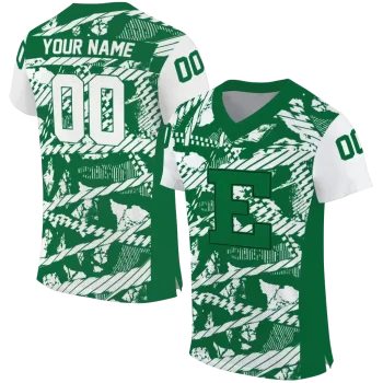 custom eastern michigan eagles camo shatter green jersey best selling