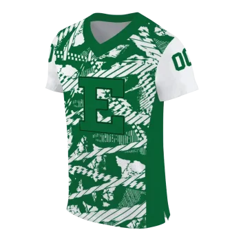 custom eastern michigan eagles camo shatter green jersey fashion forward