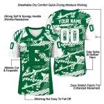 custom eastern michigan eagles camo shatter green jersey best selling