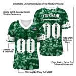 custom eastern michigan eagles camouflage abstract green jersey best selling