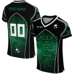 custom eastern michigan eagles halftone slant green black jersey best selling