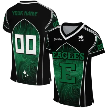 custom eastern michigan eagles halftone slant green black jersey best selling