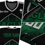 custom eastern michigan eagles halftone slant green black jersey best selling