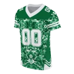 custom eastern michigan eagles mirrored pattern green jersey best selling