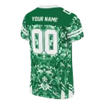custom eastern michigan eagles mirrored pattern green jersey best selling