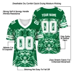 custom eastern michigan eagles mirrored pattern green jersey best selling