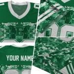 custom eastern michigan eagles mirrored pattern green jersey best selling