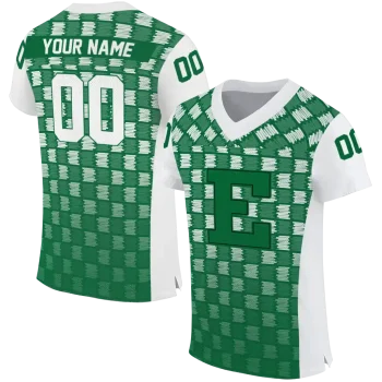 custom eastern michigan eagles stacked rectangle green jersey best selling
