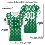 custom eastern michigan eagles stacked rectangle green jersey best selling