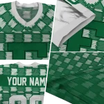 custom eastern michigan eagles stacked rectangle green jersey best selling
