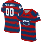 custom florida atlantic owls art stripe blue jersey best selling