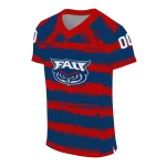 custom florida atlantic owls art stripe blue jersey best selling