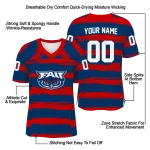 custom florida atlantic owls art stripe blue jersey best selling