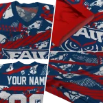 custom florida atlantic owls camo shatter blue jersey best selling
