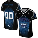 custom florida atlantic owls halftone slant blue black jersey best selling