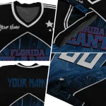 custom florida atlantic owls halftone slant blue black jersey best selling