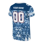 custom florida atlantic owls mirrored pattern blue jersey best selling