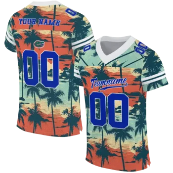 custom florida gators horizon palm sunset jersey best selling