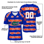 custom florida gators layered grids blue jersey best selling