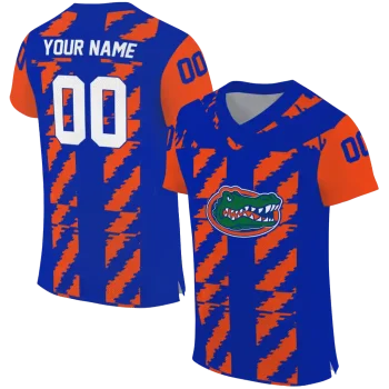 custom florida gators stripe block blue jersey best selling