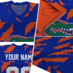 custom florida gators stripe block blue jersey best selling