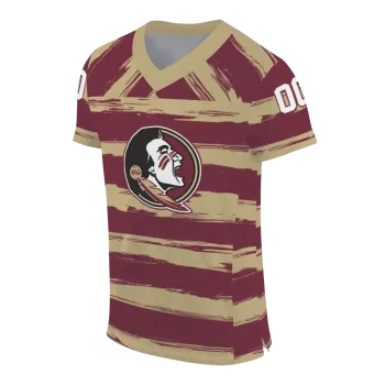 custom florida state seminoles art stripe garnet jersey fashion forward