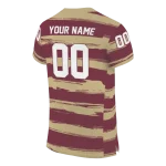 custom florida state seminoles art stripe garnet jersey best selling