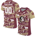 custom florida state seminoles camo shatter garnet jersey best selling