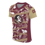 custom florida state seminoles camo shatter garnet jersey best selling