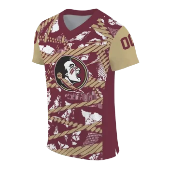 custom florida state seminoles camo shatter garnet jersey fashion forward