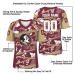 custom florida state seminoles camo shatter garnet jersey best selling