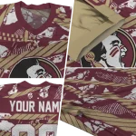 custom florida state seminoles camo shatter garnet jersey best selling