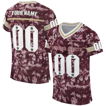 custom florida state seminoles camouflage abstract garnet jersey best selling