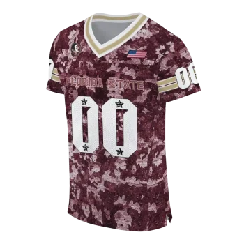 custom florida state seminoles camouflage abstract garnet jersey fashion forward
