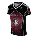 custom florida state seminoles halftone slant garnet black jersey best selling