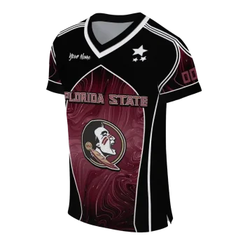 custom florida state seminoles halftone slant garnet black jersey fashion forward