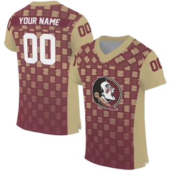custom florida state seminoles stacked rectangle garnet jersey best selling