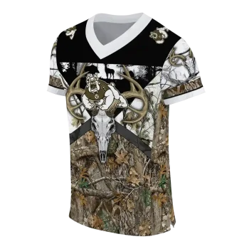 custom fresno state bulldogs antler skull camouflage hunting jersey fashion forward