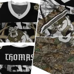 custom fresno state bulldogs antler skull camouflage hunting jersey best selling